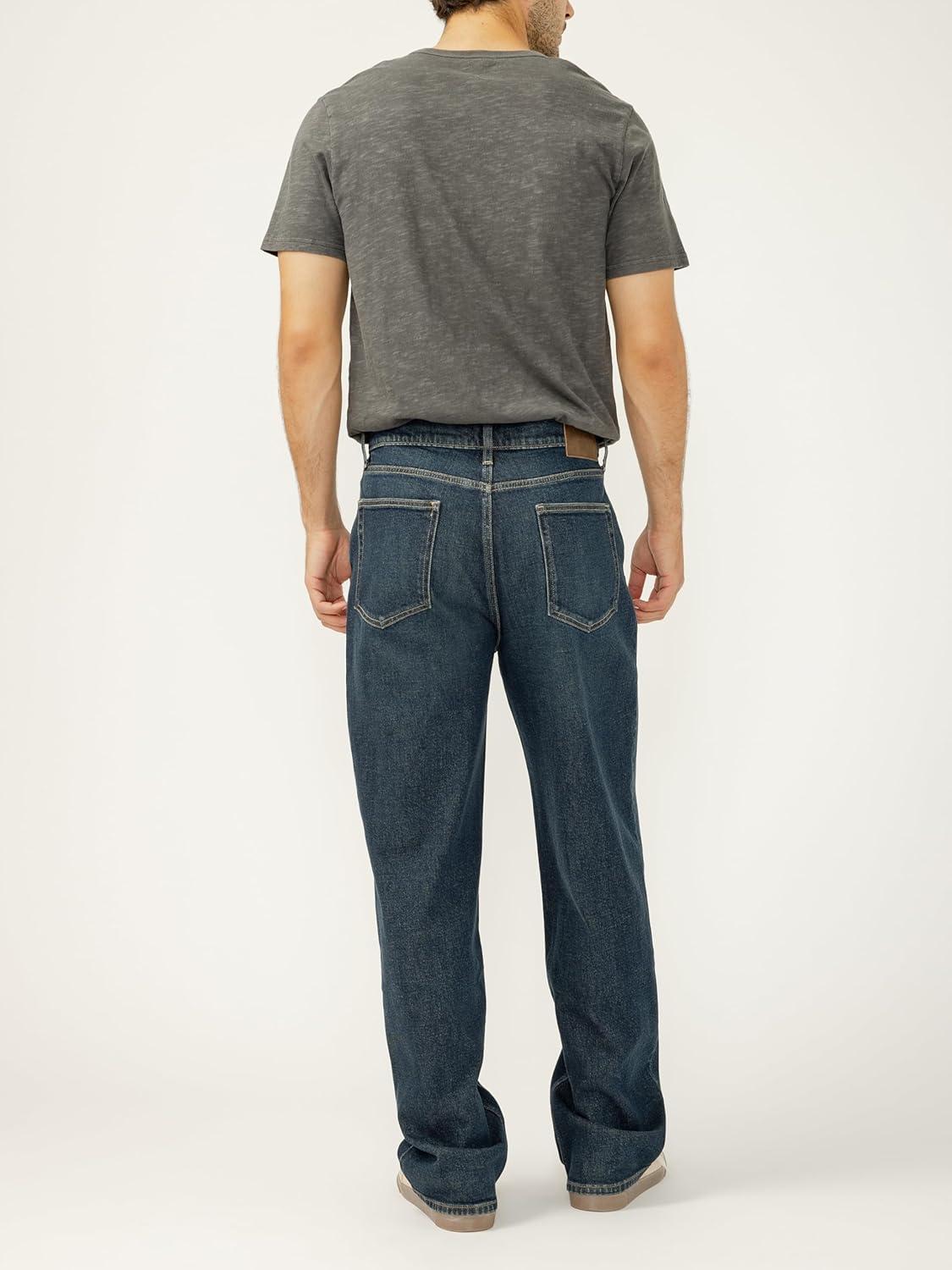 image:imageSilver Jeans Co Mens Big Guy Baggy JeansDark Wash Agr477