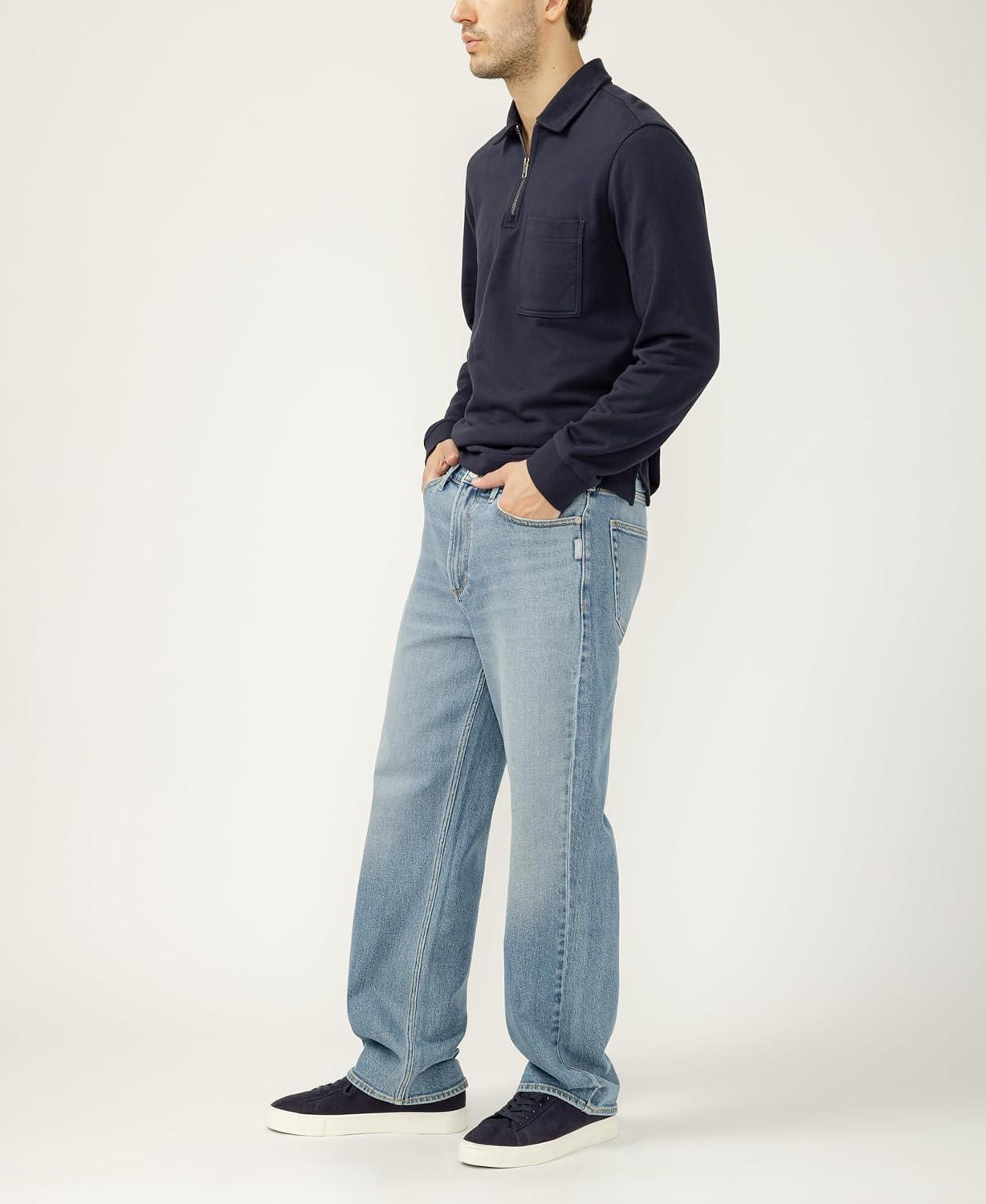image:imageSilver Jeans Co Mens Big Guy Baggy JeansMed Wash Agr231