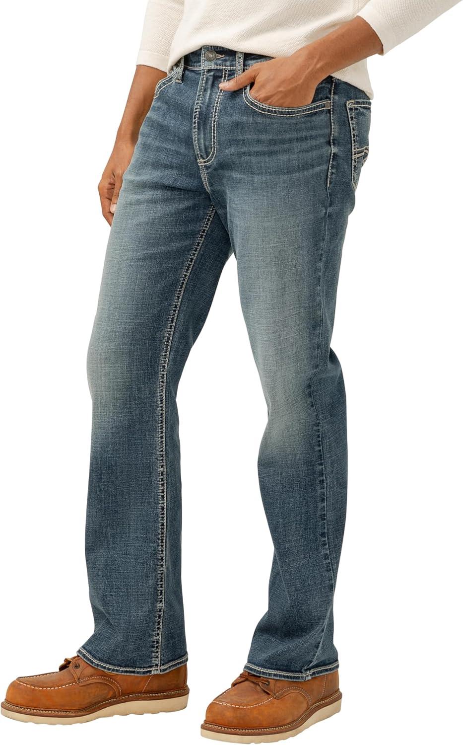 image:imageSilver Jeans Co Mens Craig Classic Fit Bootcut JeansDark Wash