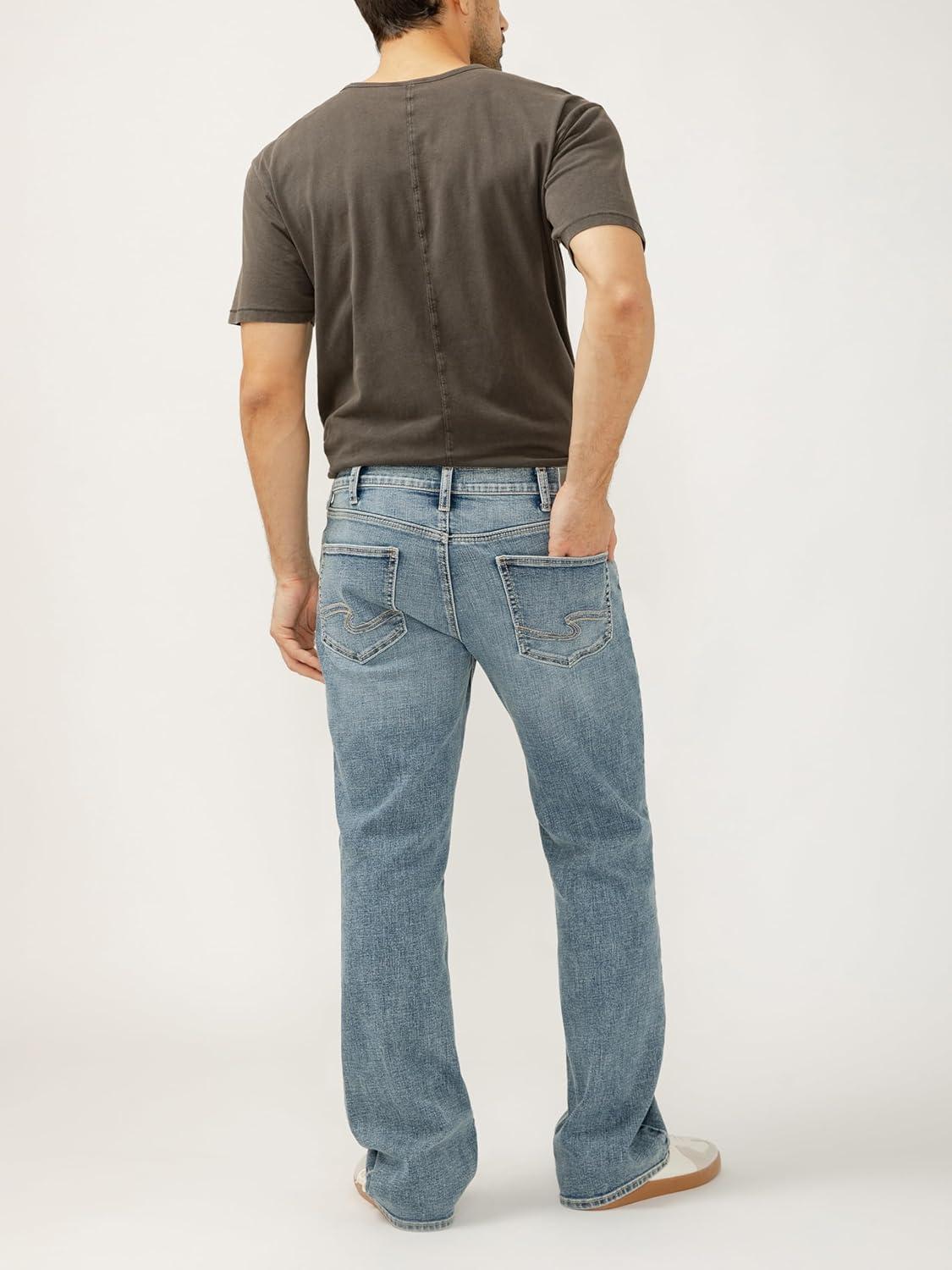 image:imageSilver Jeans Co Mens Craig Classic Fit Bootcut JeansDark Wash Ead364