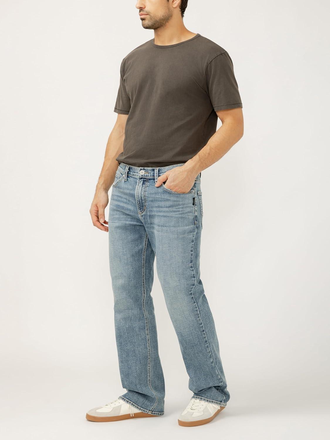image:imageSilver Jeans Co Mens Craig Classic Fit Bootcut JeansDark Wash Ead364
