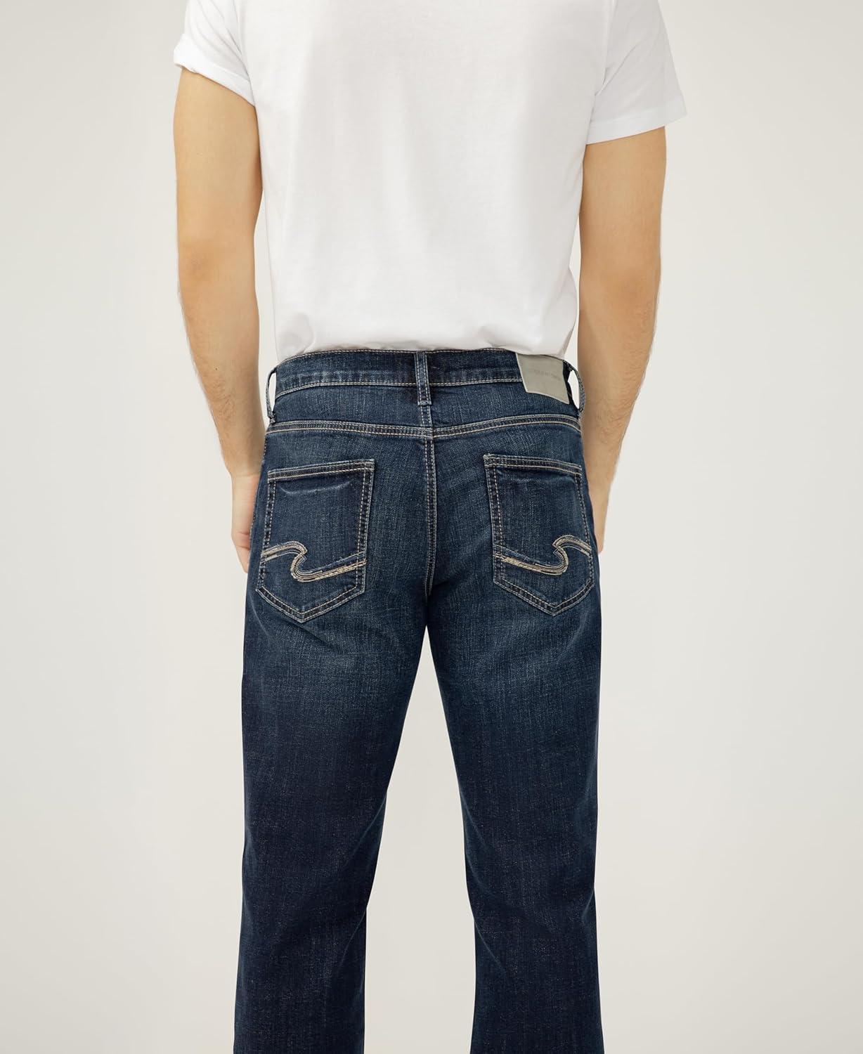 image:imageSilver Jeans Co Mens Craig Classic Fit Bootcut JeansDark Wash Lds478