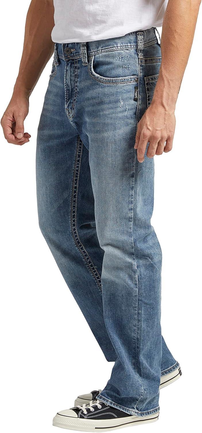 image:imageSilver Jeans Co Mens Craig Classic Fit Bootcut JeansLight Marble Indigo