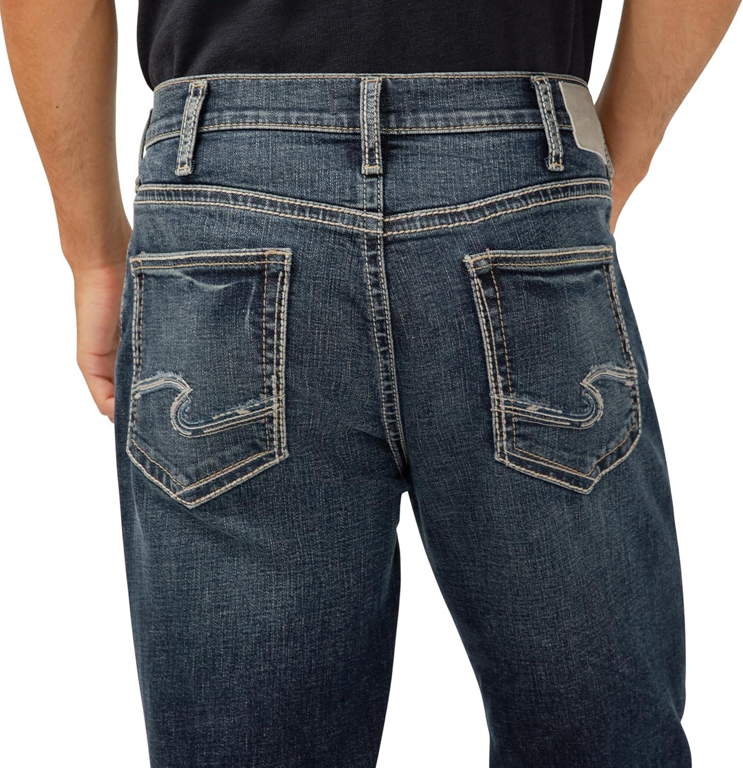 image:imageSilver Jeans Co Mens Craig Classic Fit Bootcut JeansLuxe Heritage Dark Indigo