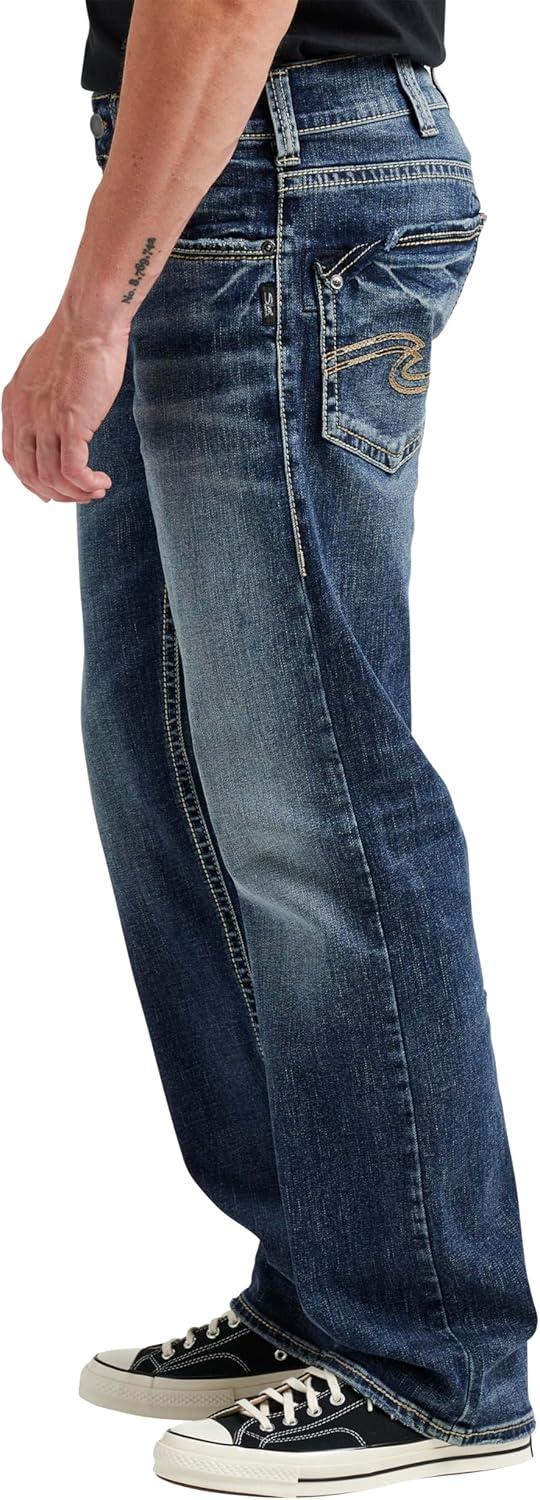 image:imageSilver Jeans Co Mens Craig Classic Fit Bootcut JeansMedium Indigo Sjb380