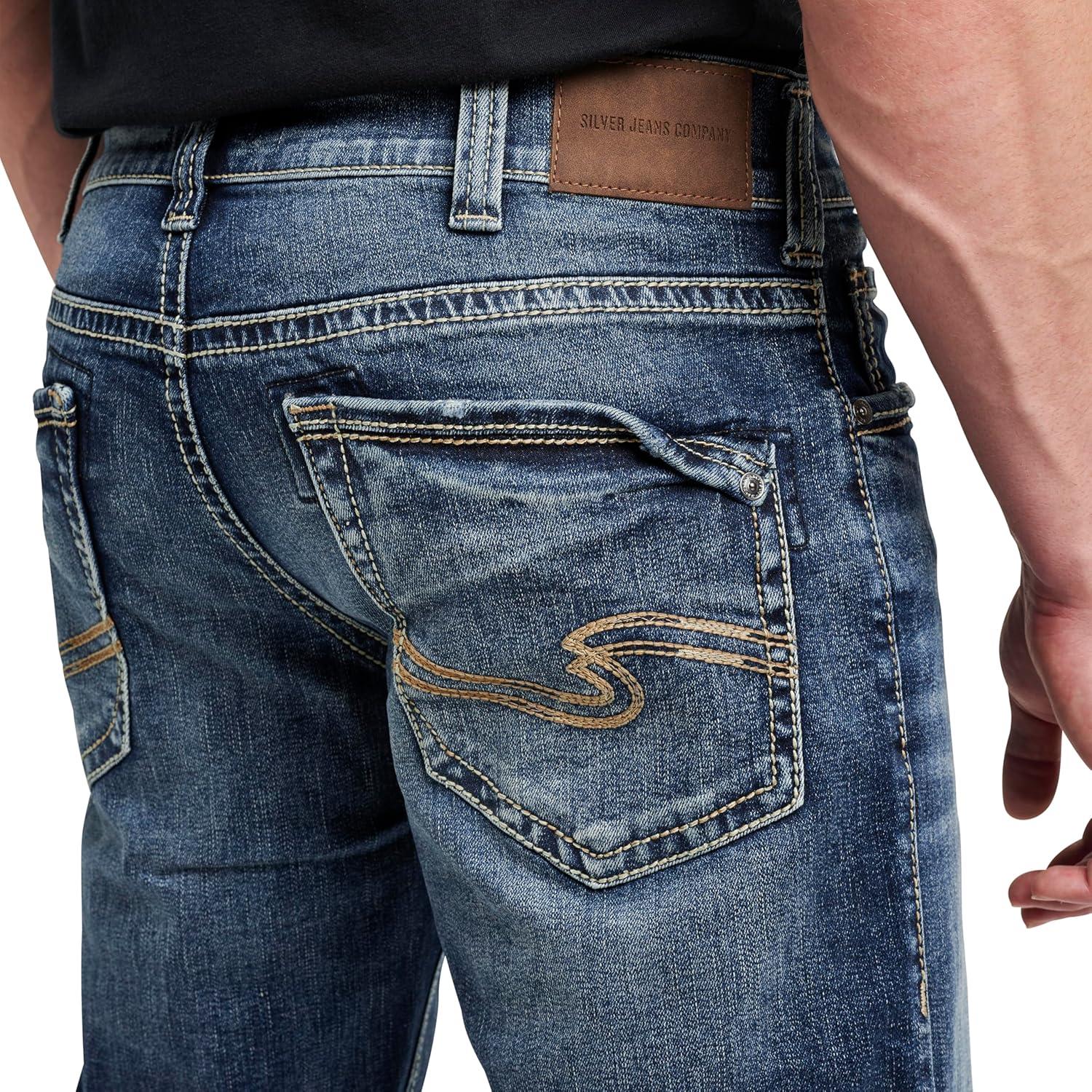 image:imageSilver Jeans Co Mens Craig Classic Fit Bootcut JeansMedium Indigo Sjb380