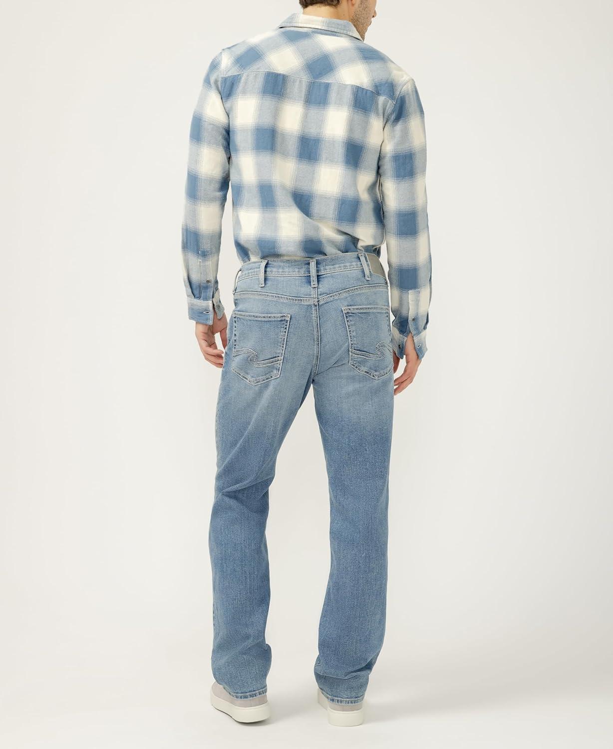 image:imageSilver Jeans Co Mens Grayson Classic Fit Straight Leg Jeans LegacyAshby