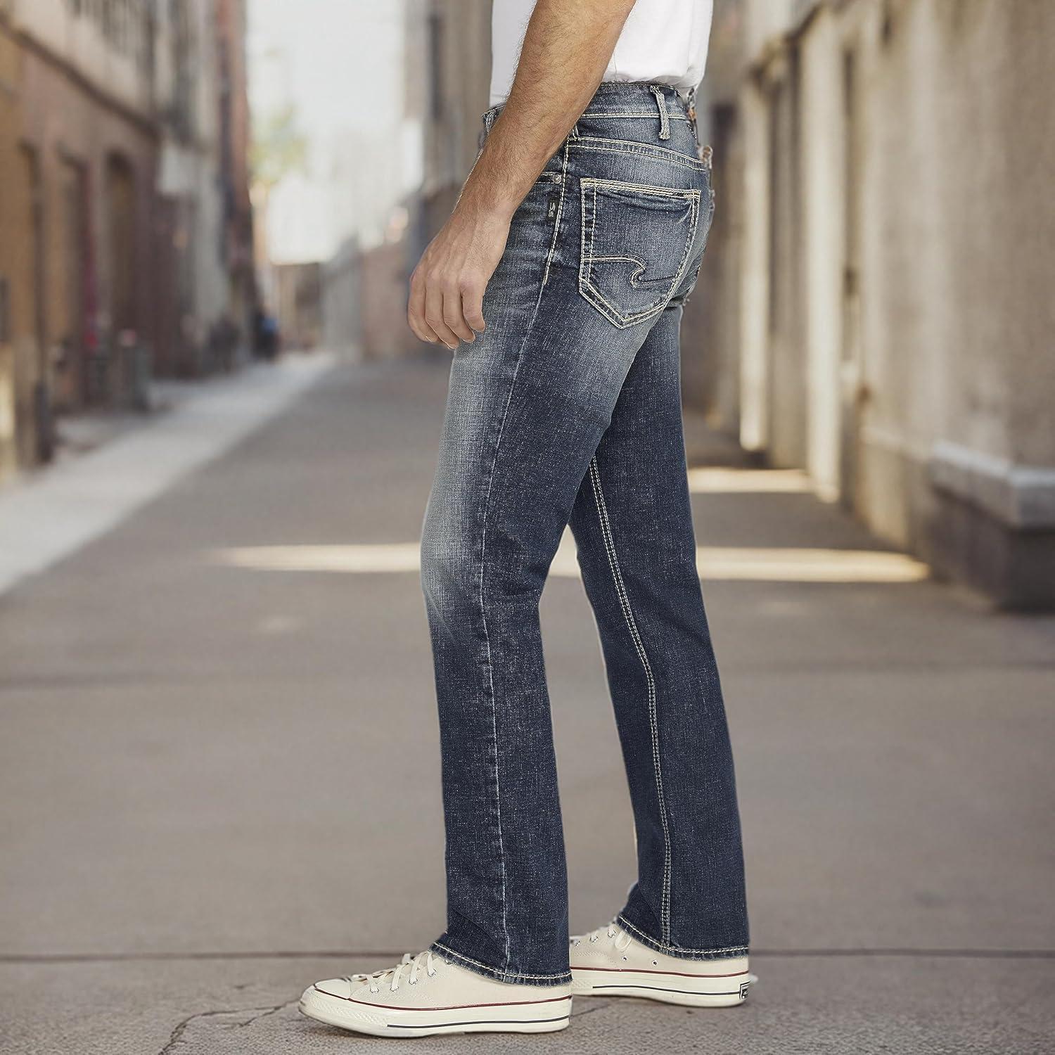 image:imageSilver Jeans Co Mens Grayson Classic Fit Straight Leg Jeans LegacyDark Wash Efs356