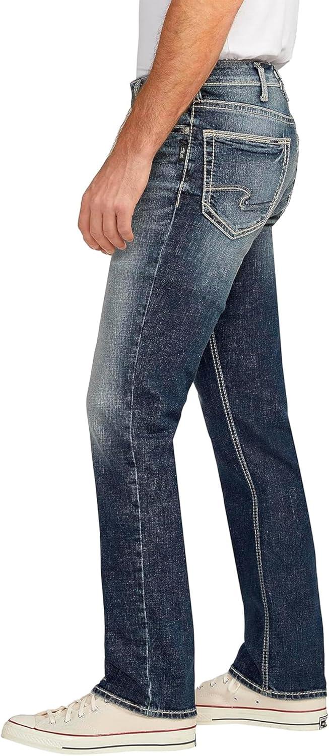 image:imageSilver Jeans Co Mens Grayson Classic Fit Straight Leg Jeans LegacyDark Wash Efs356