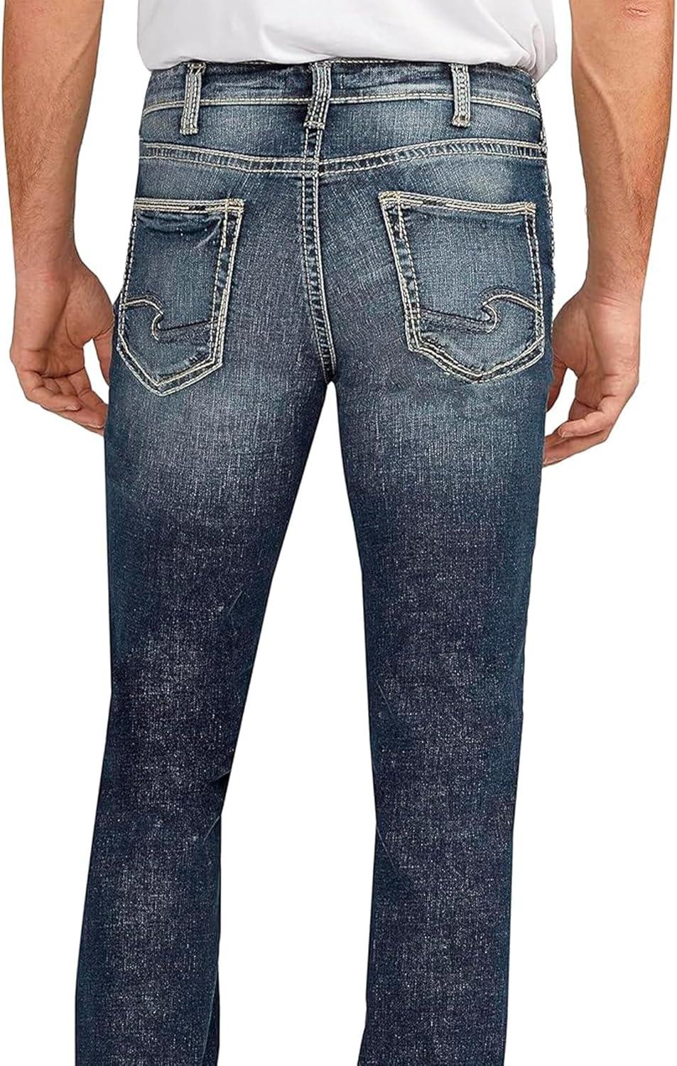 image:imageSilver Jeans Co Mens Grayson Classic Fit Straight Leg Jeans LegacyDark Wash Efs356