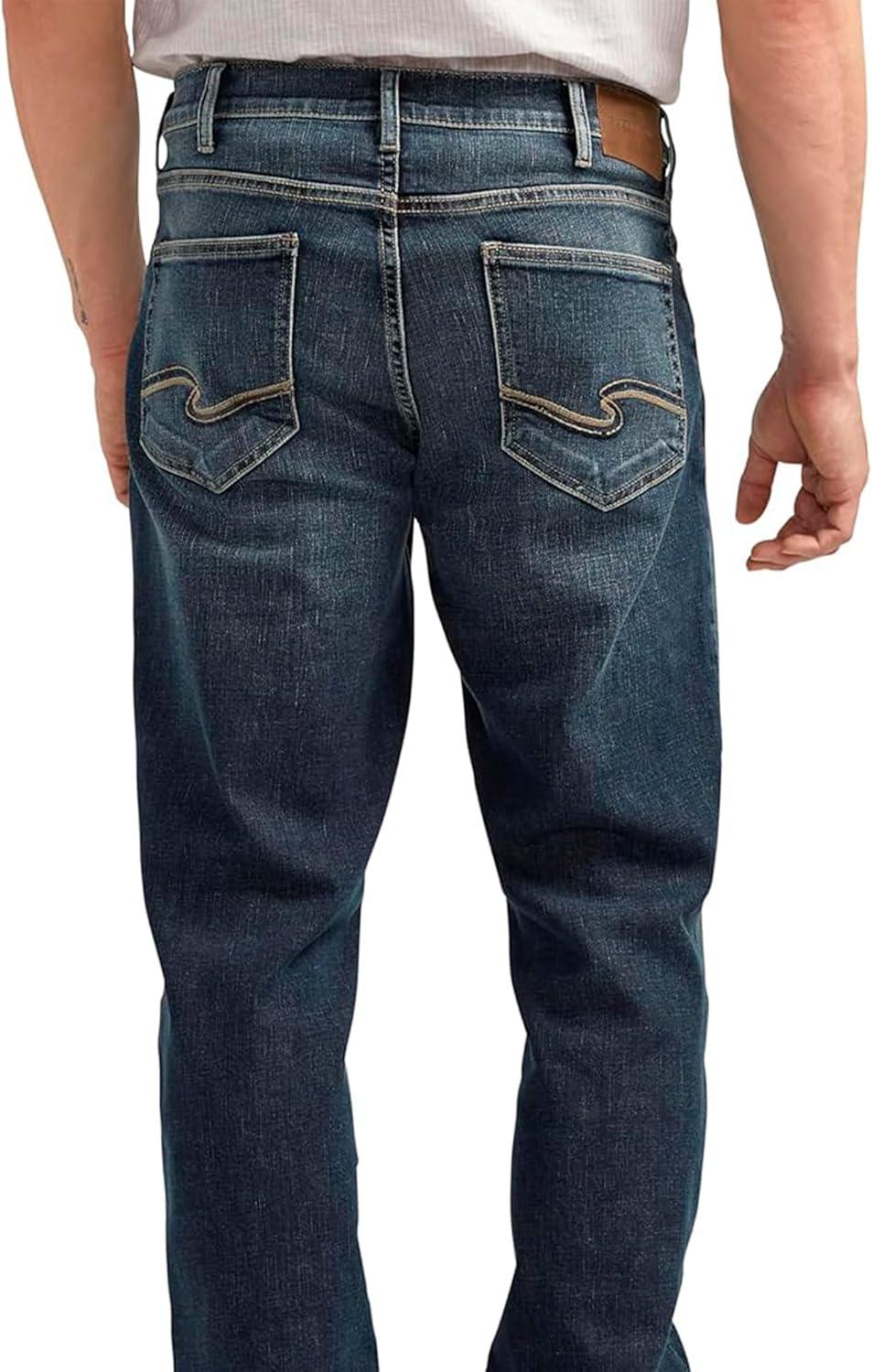 image:imageSilver Jeans Co Mens Grayson Classic Fit Straight Leg Jeans LegacyDark Wash Efs361