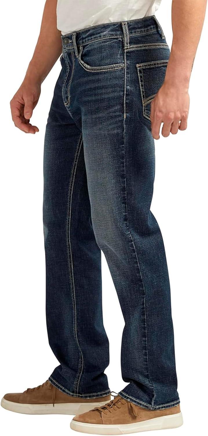 image:imageSilver Jeans Co Mens Grayson Classic Fit Straight Leg Jeans LegacyDark Wash Efs405