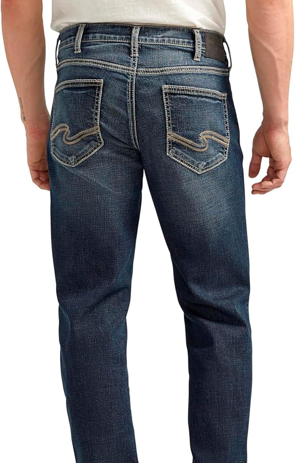 image:imageSilver Jeans Co Mens Grayson Classic Fit Straight Leg Jeans LegacyDark Wash Efs405