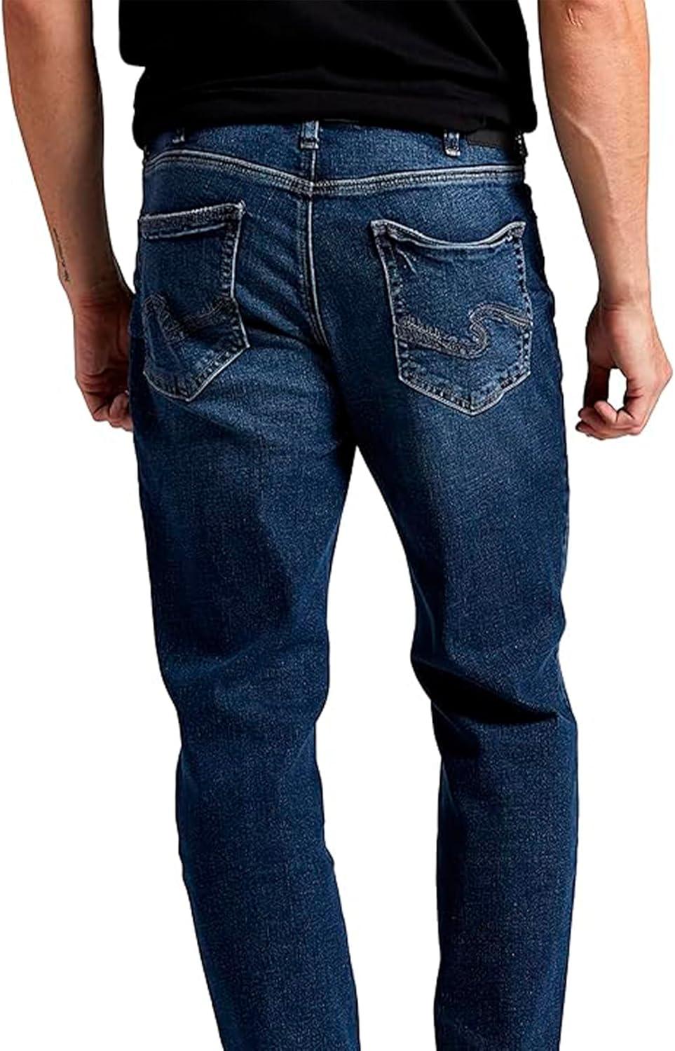 image:imageSilver Jeans Co Mens Grayson Classic Fit Straight Leg Jeans LegacyDark Wash Epv357
