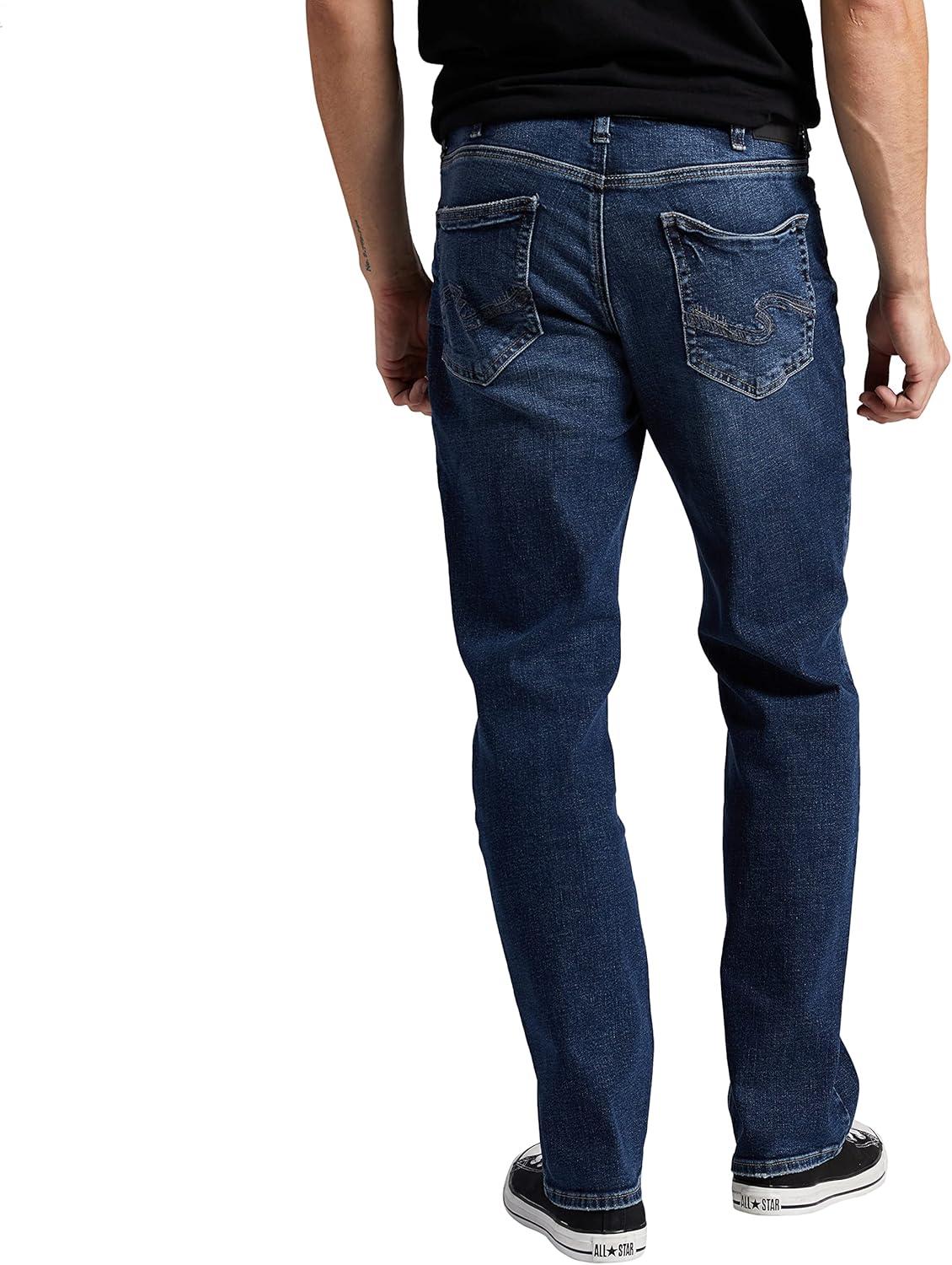 image:imageSilver Jeans Co Mens Grayson Classic Fit Straight Leg Jeans LegacyDark Wash Epv357