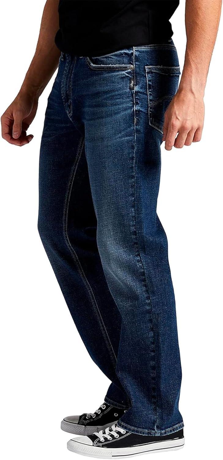 image:imageSilver Jeans Co Mens Grayson Classic Fit Straight Leg Jeans LegacyDark Wash Epv357