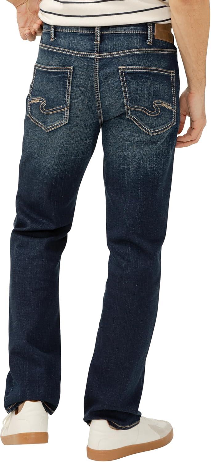image:imageSilver Jeans Co Mens Grayson Classic Fit Straight Leg Jeans LegacyDark Wash Ewk464