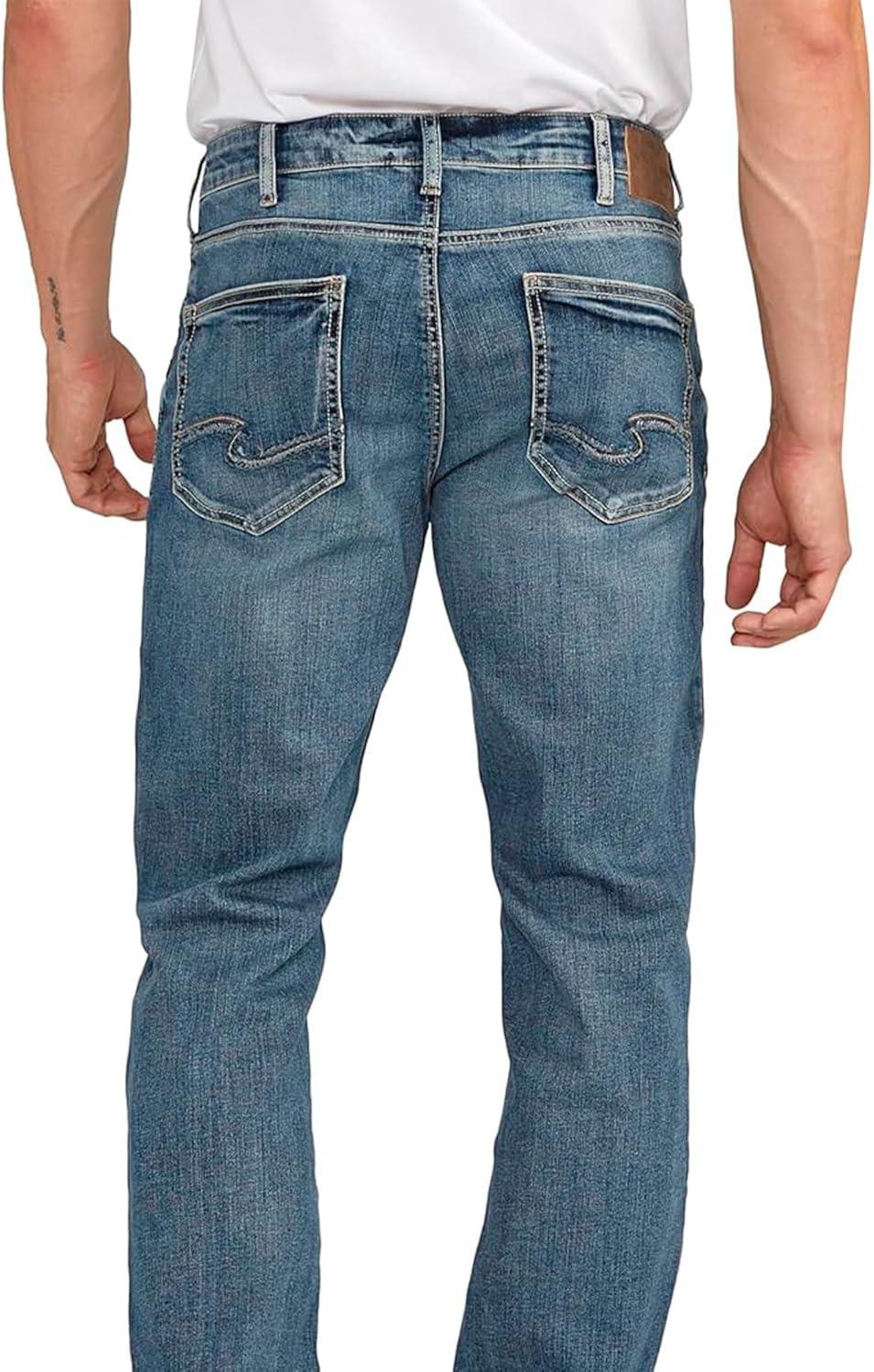 image:imageSilver Jeans Co Mens Grayson Classic Fit Straight Leg Jeans LegacyDark Wash Sdk388