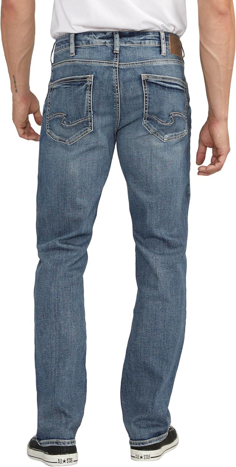 image:imageSilver Jeans Co Mens Grayson Classic Fit Straight Leg Jeans LegacyDark Wash Sdk388