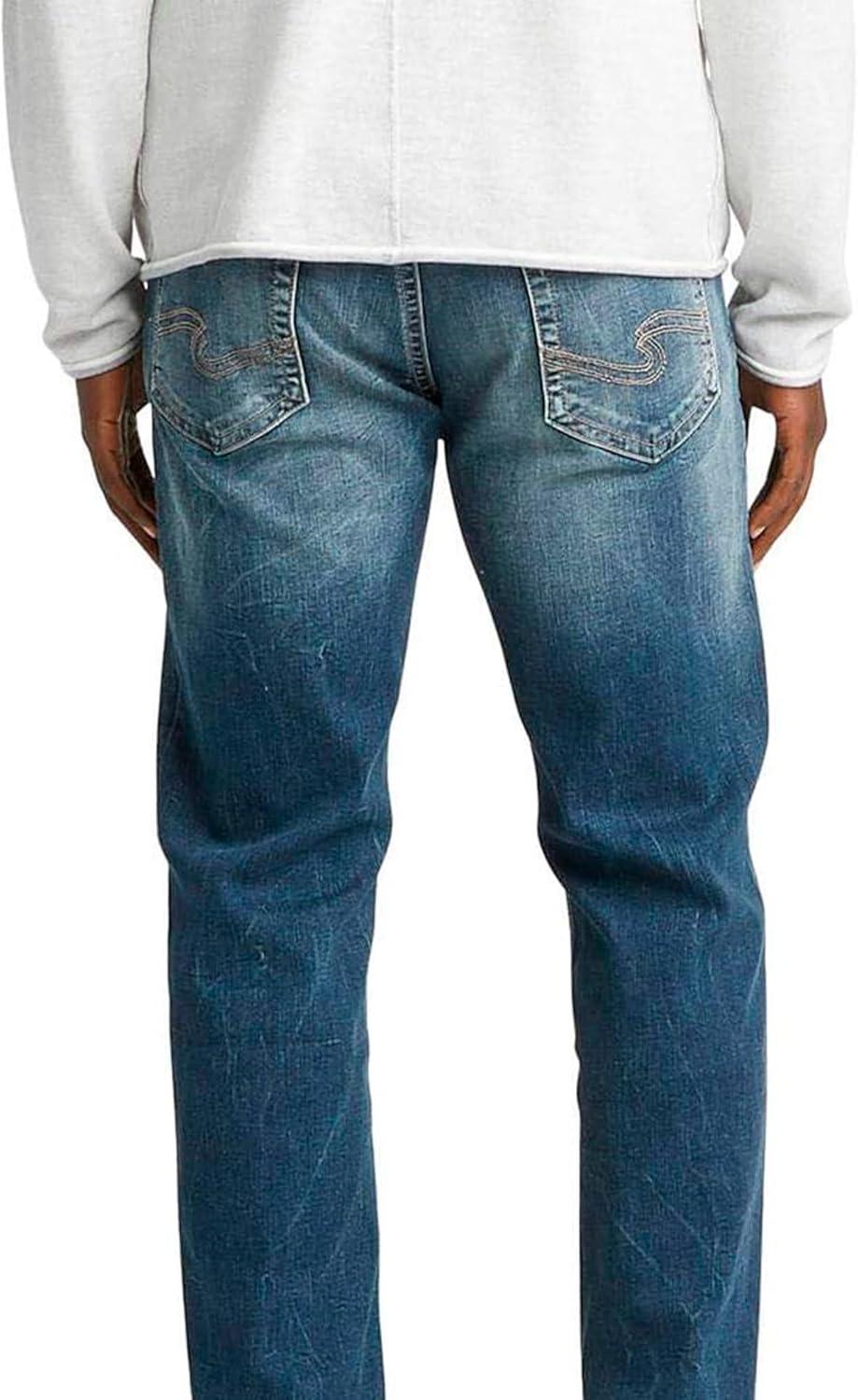 image:imageSilver Jeans Co Mens Grayson Classic Fit Straight Leg Jeans LegacyFaded Indigo