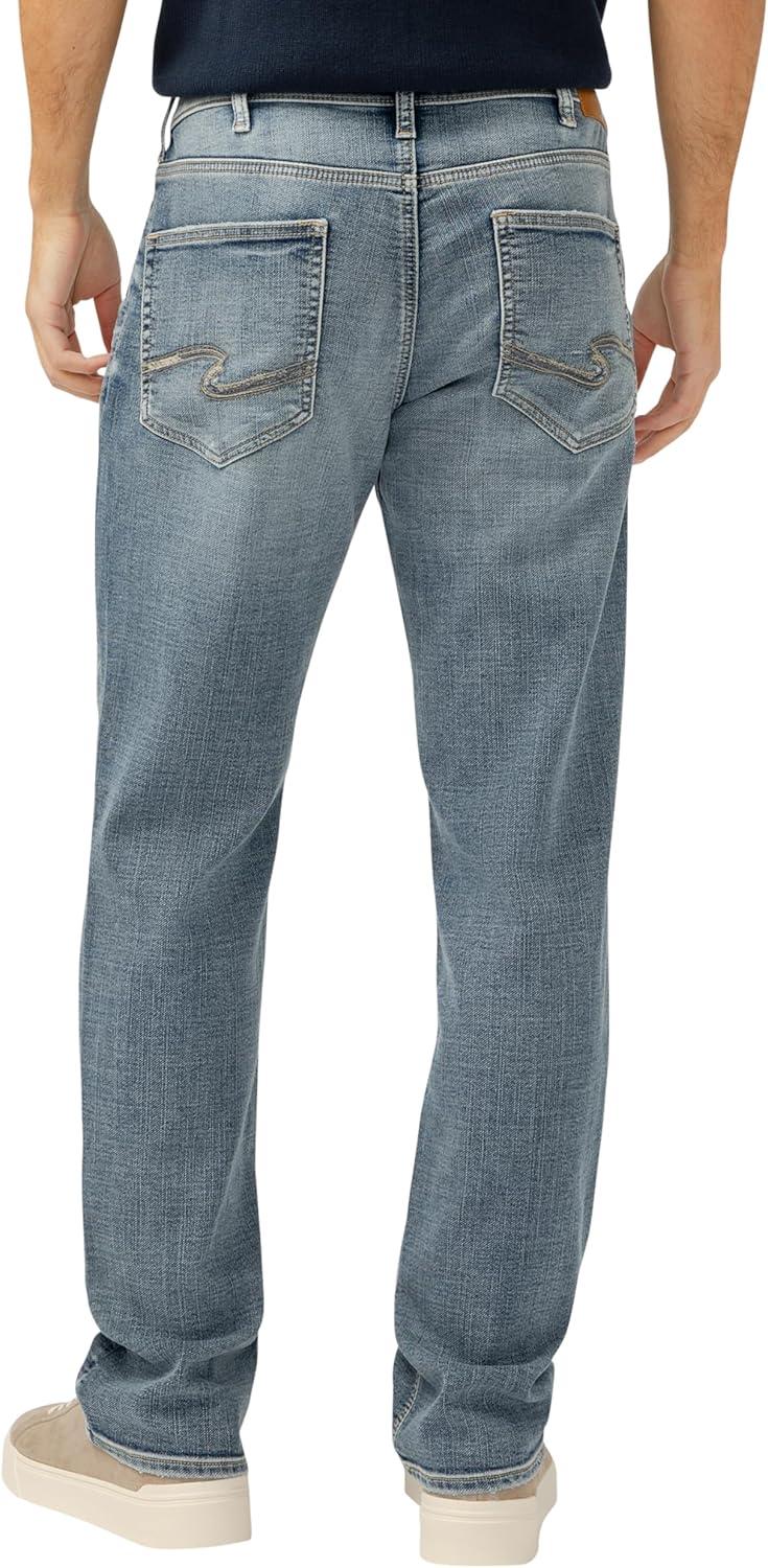 image:imageSilver Jeans Co Mens Grayson Classic Fit Straight Leg Jeans LegacyLight Wash