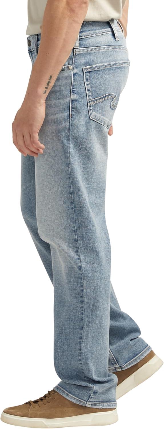 image:imageSilver Jeans Co Mens Grayson Classic Fit Straight Leg Jeans LegacyMed Wash Efs245