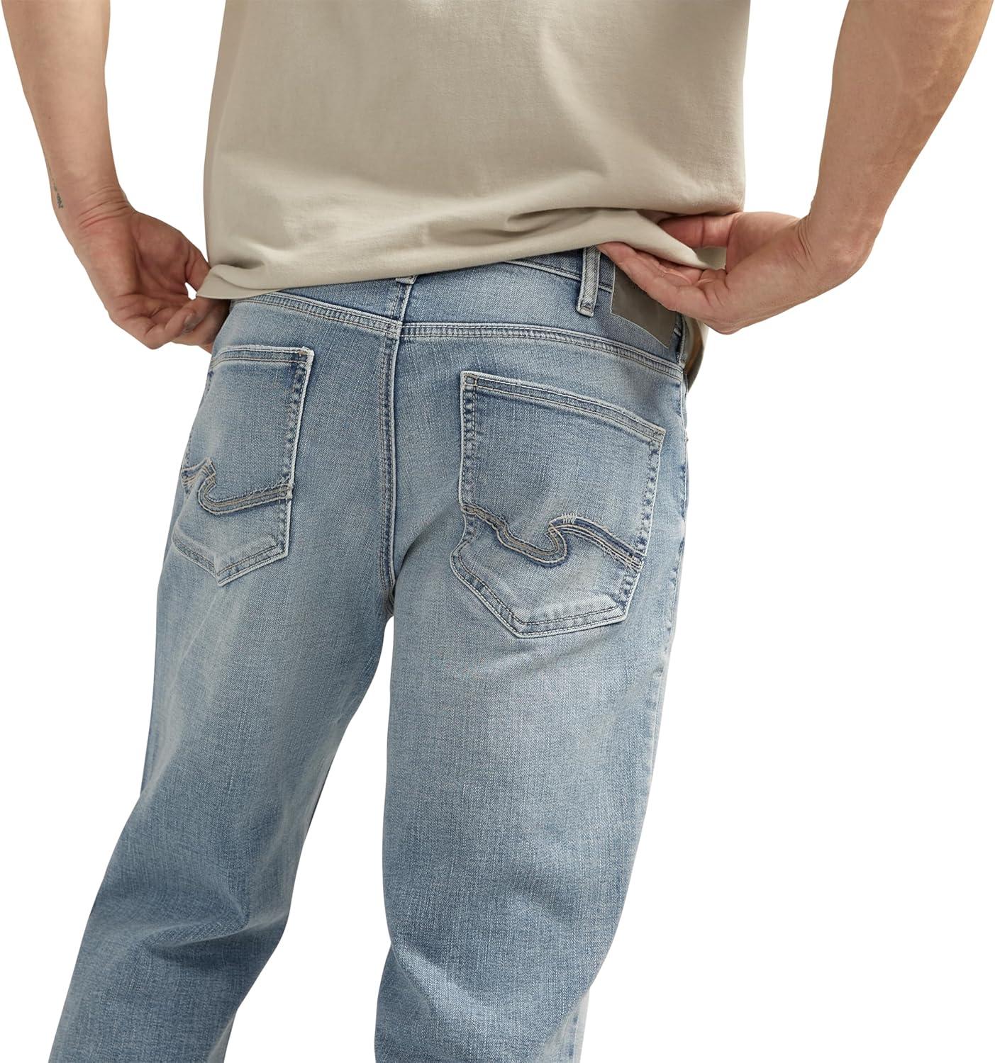 image:imageSilver Jeans Co Mens Grayson Classic Fit Straight Leg Jeans LegacyMed Wash Efs245