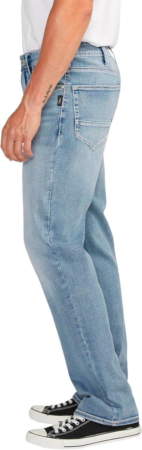 image:imageSilver Jeans Co Mens Grayson Classic Fit Straight Leg Jeans LegacyMed Wash Fcb210