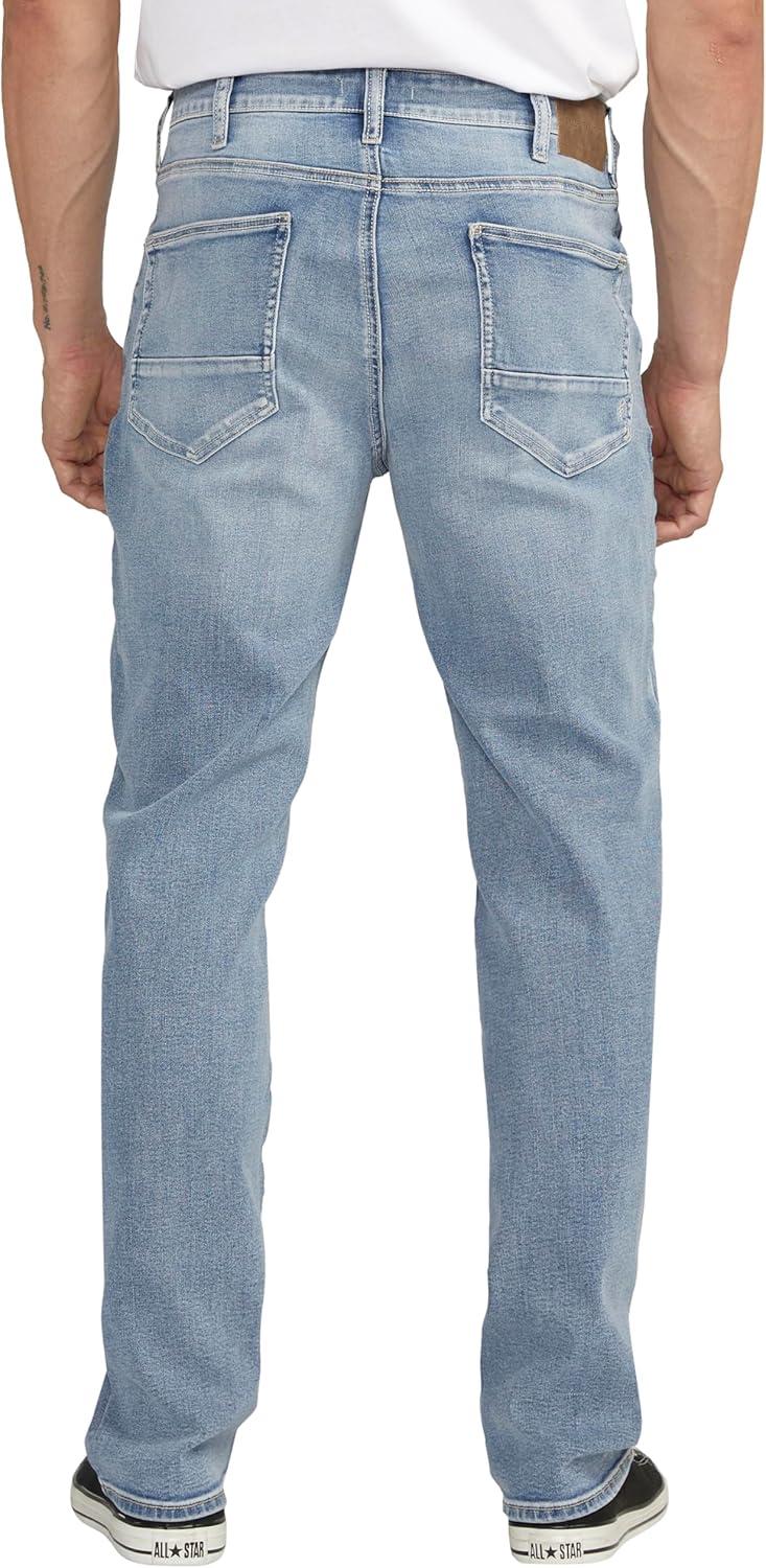 image:imageSilver Jeans Co Mens Grayson Classic Fit Straight Leg Jeans LegacyMed Wash Fcb210