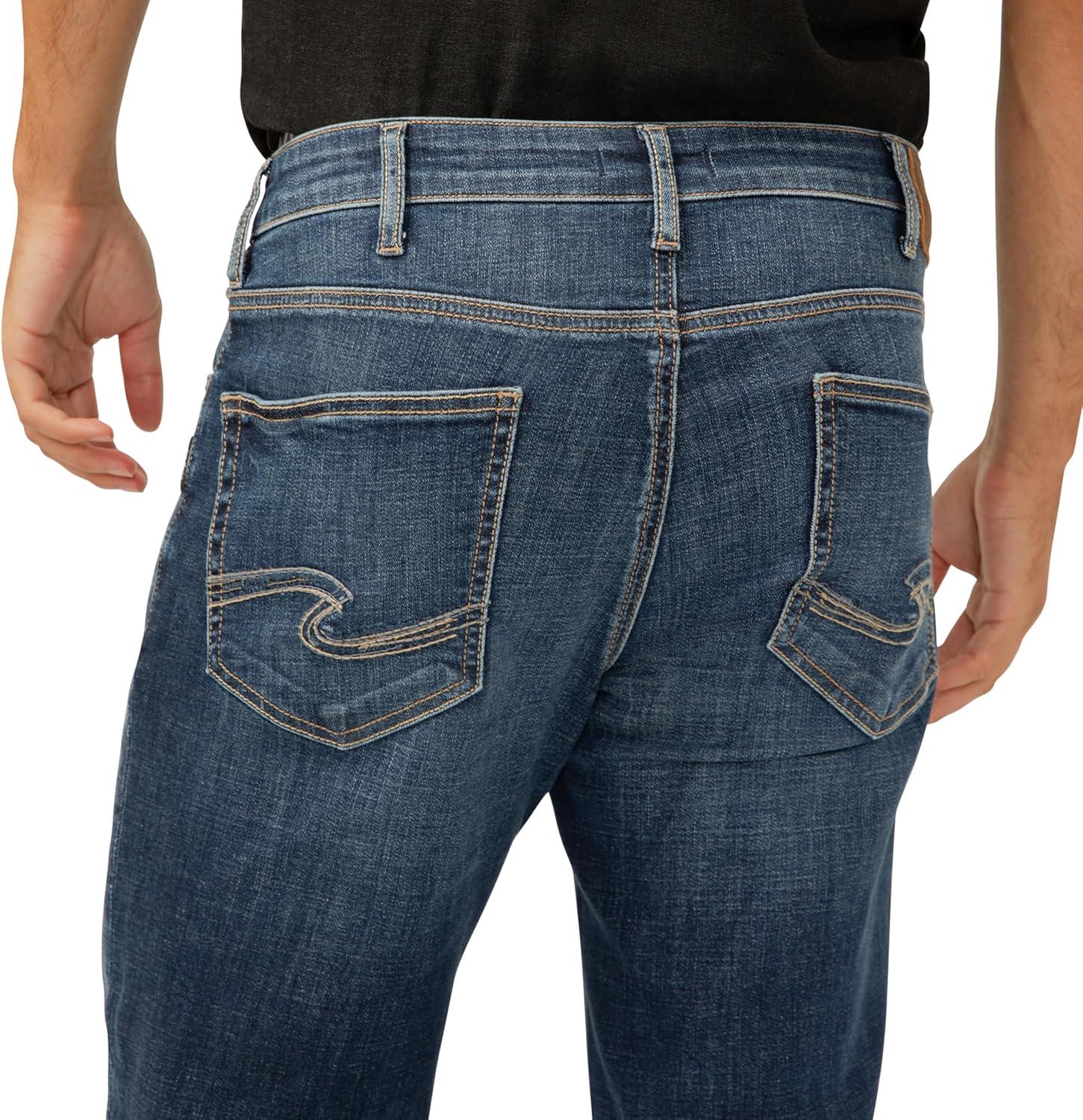 image:imageSilver Jeans Co Mens Grayson Classic Fit Straight Leg JeansDark Wash