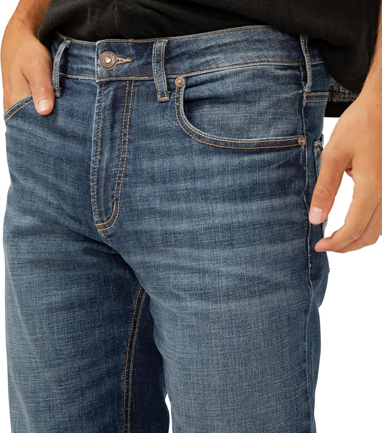 image:imageSilver Jeans Co Mens Grayson Classic Fit Straight Leg JeansDark Wash