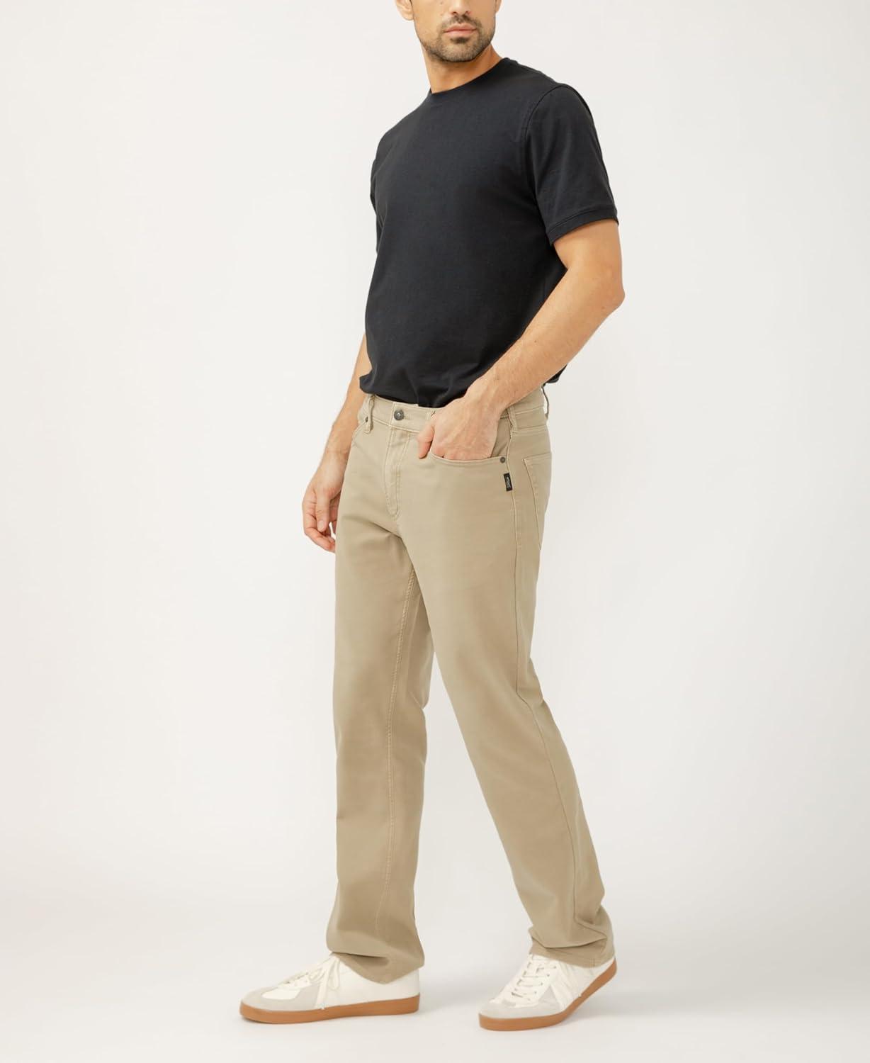 image:imageSilver Jeans Co Mens Grayson Classic Fit Straight Leg JeansKnit Flex Wash Kts668