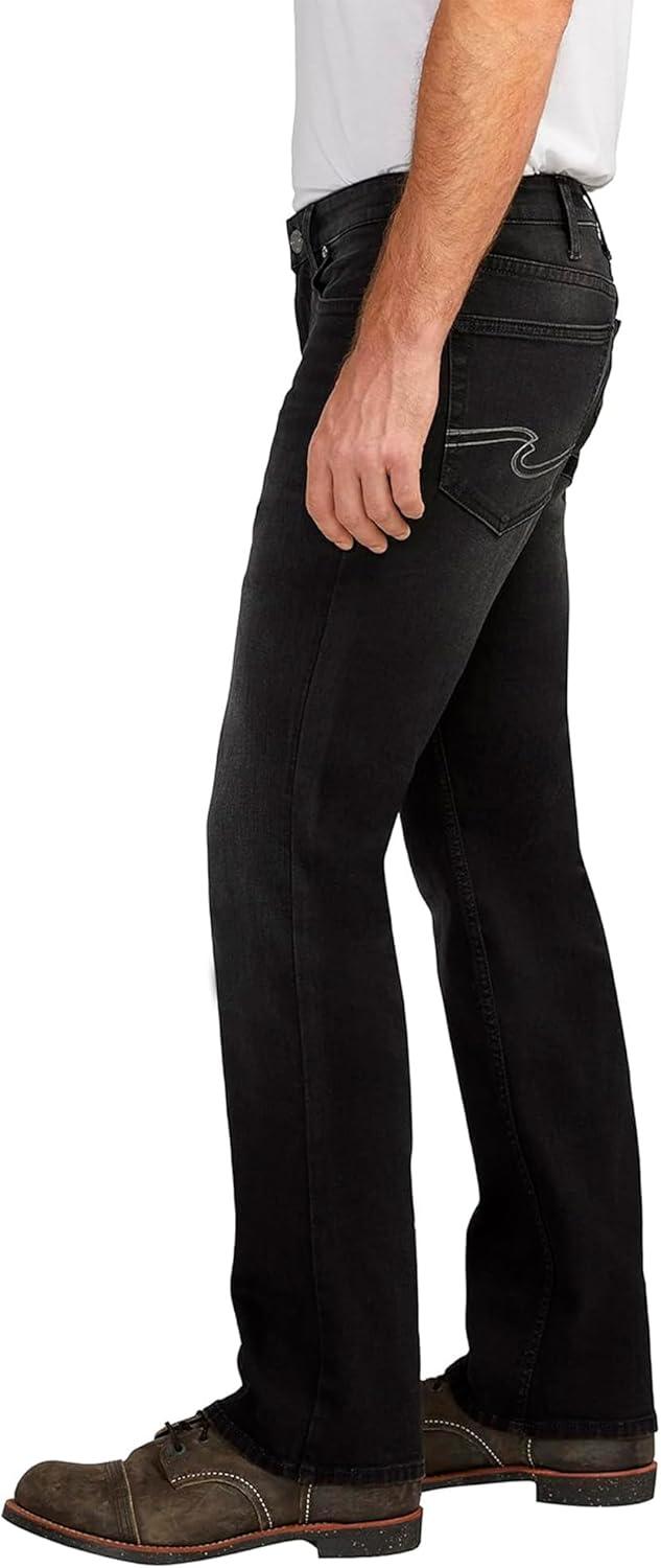 image:imageSilver Jeans Co Mens Jace Slim Fit Bootcut JeansDark Wash 0ab547