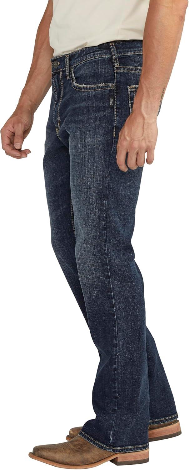 image:imageSilver Jeans Co Mens Jace Slim Fit Bootcut JeansDark Wash