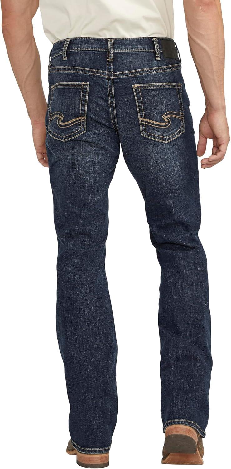 image:imageSilver Jeans Co Mens Jace Slim Fit Bootcut JeansDark Wash