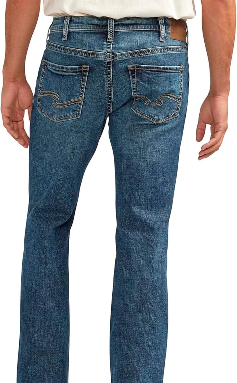 image:imageSilver Jeans Co Mens Jace Slim Fit Bootcut JeansDark Wash Efs393