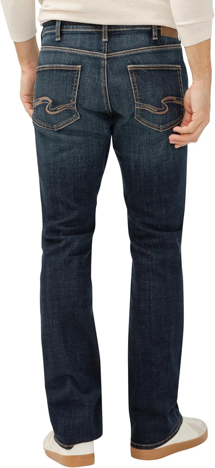 image:imageSilver Jeans Co Mens Jace Slim Fit Bootcut JeansDark Wash Lds463
