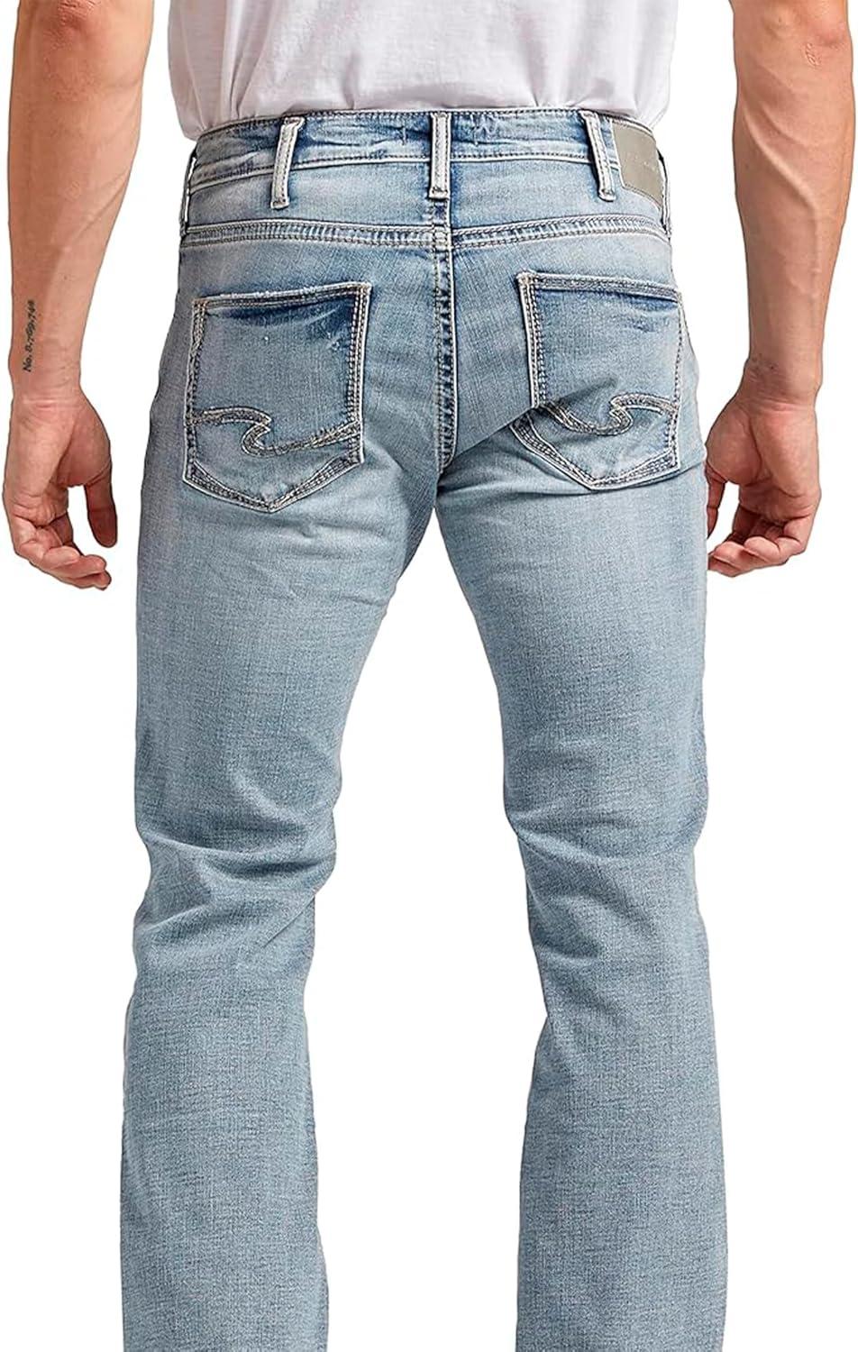 image:imageSilver Jeans Co Mens Jace Slim Fit Bootcut JeansMed Wash Sdk282