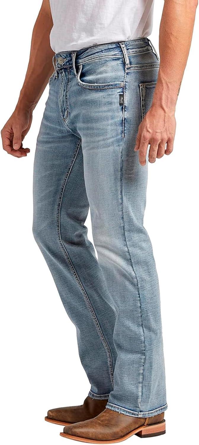 image:imageSilver Jeans Co Mens Jace Slim Fit Bootcut JeansMed Wash Sdk282
