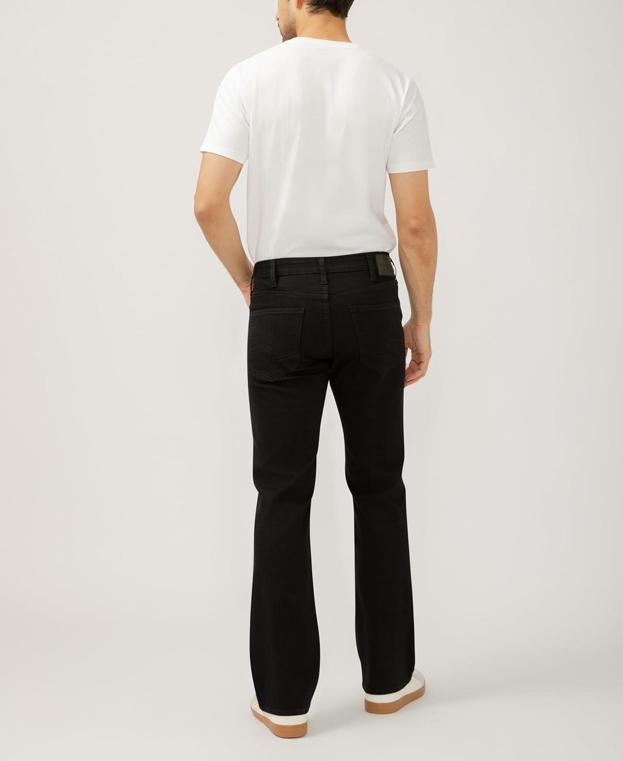 image:imageSilver Jeans Co Mens Zac Relaxed Fit Straight Leg JeansBlack