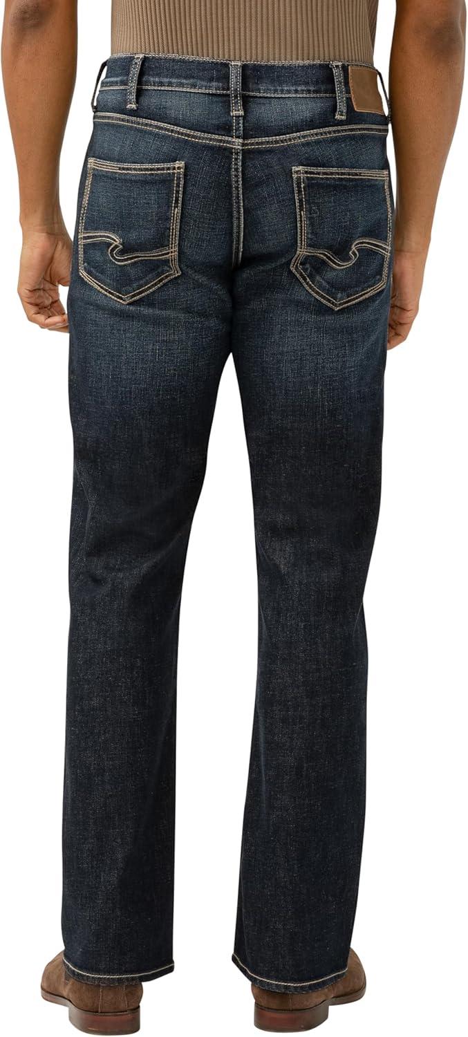 image:imageSilver Jeans Co Mens Zac Relaxed Fit Straight Leg JeansDark Indigo