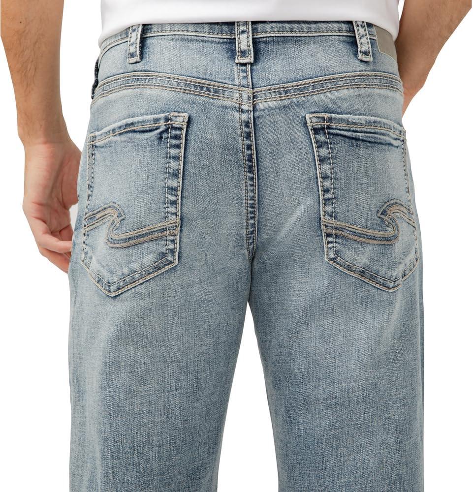 image:imageSilver Jeans Co Mens Zac Relaxed Fit Straight Leg JeansLuxe Heritage Light Indigo