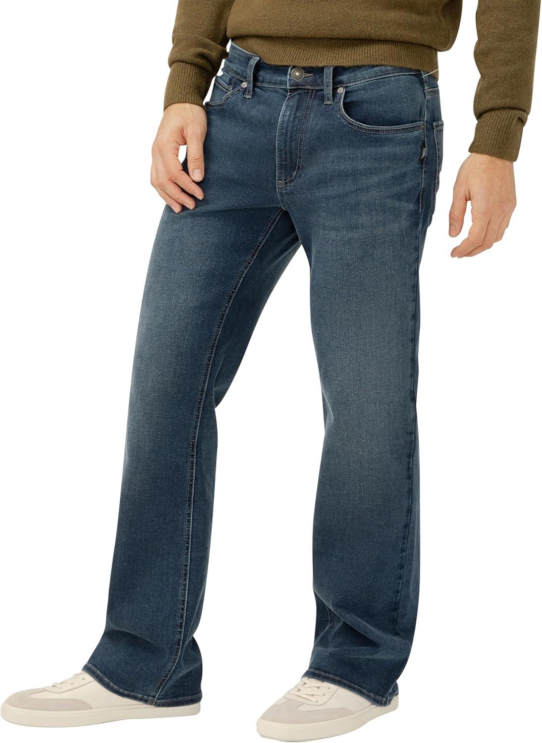 image:imageSilver Jeans Co Mens Zac Relaxed Fit Straight Leg JeansSaddle