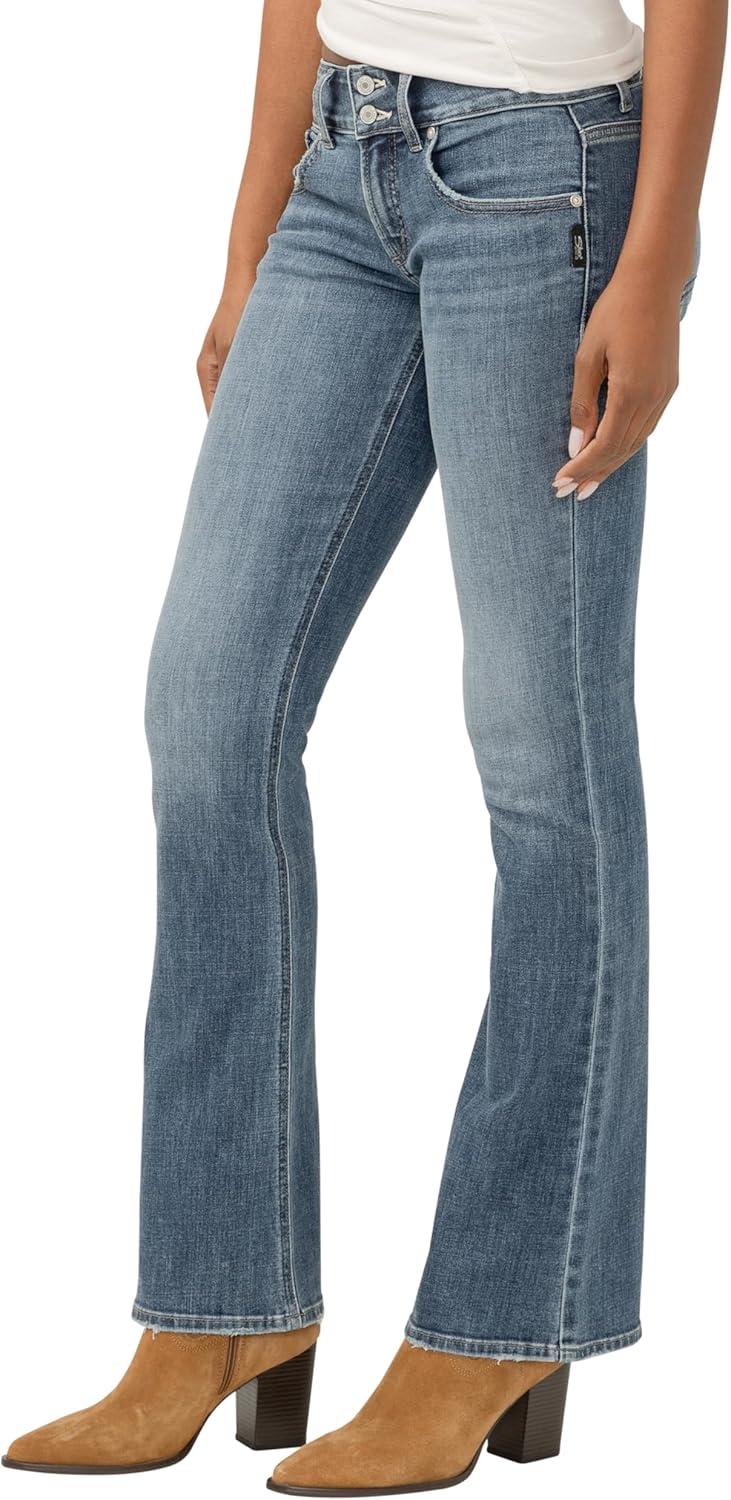 image:imageSilver Jeans Co Womens Britt Low Rise Curvy Fit Bootcut JeansLuxe Stretch Synth