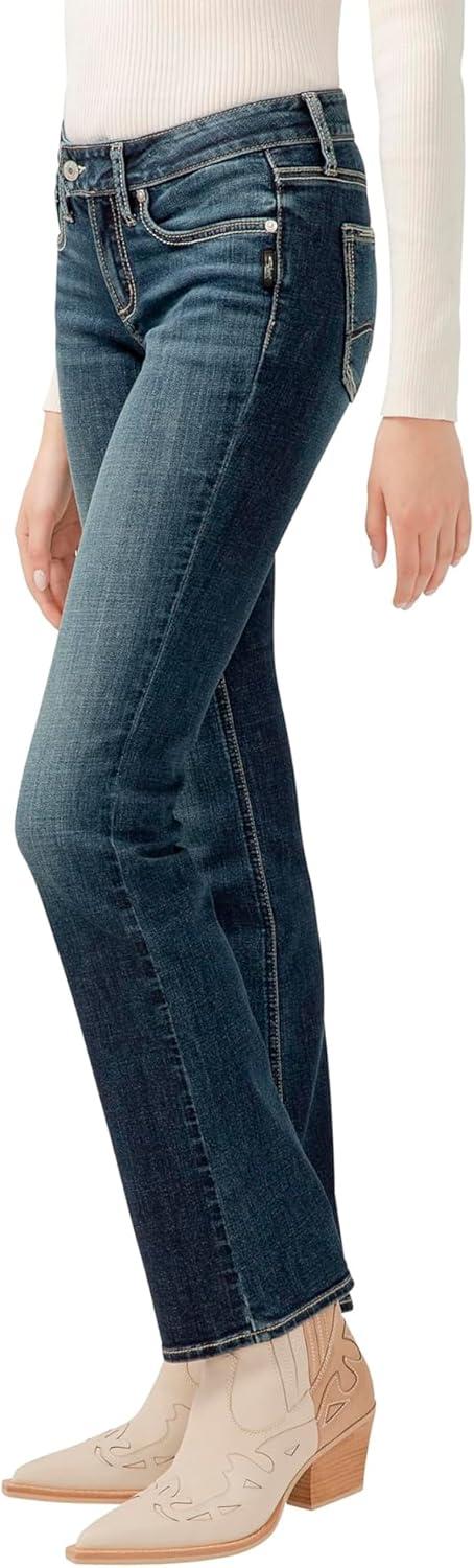 image:imageSilver Jeans Co Womens Britt Low Rise Curvy Fit Bootcut JeansMed Indigo