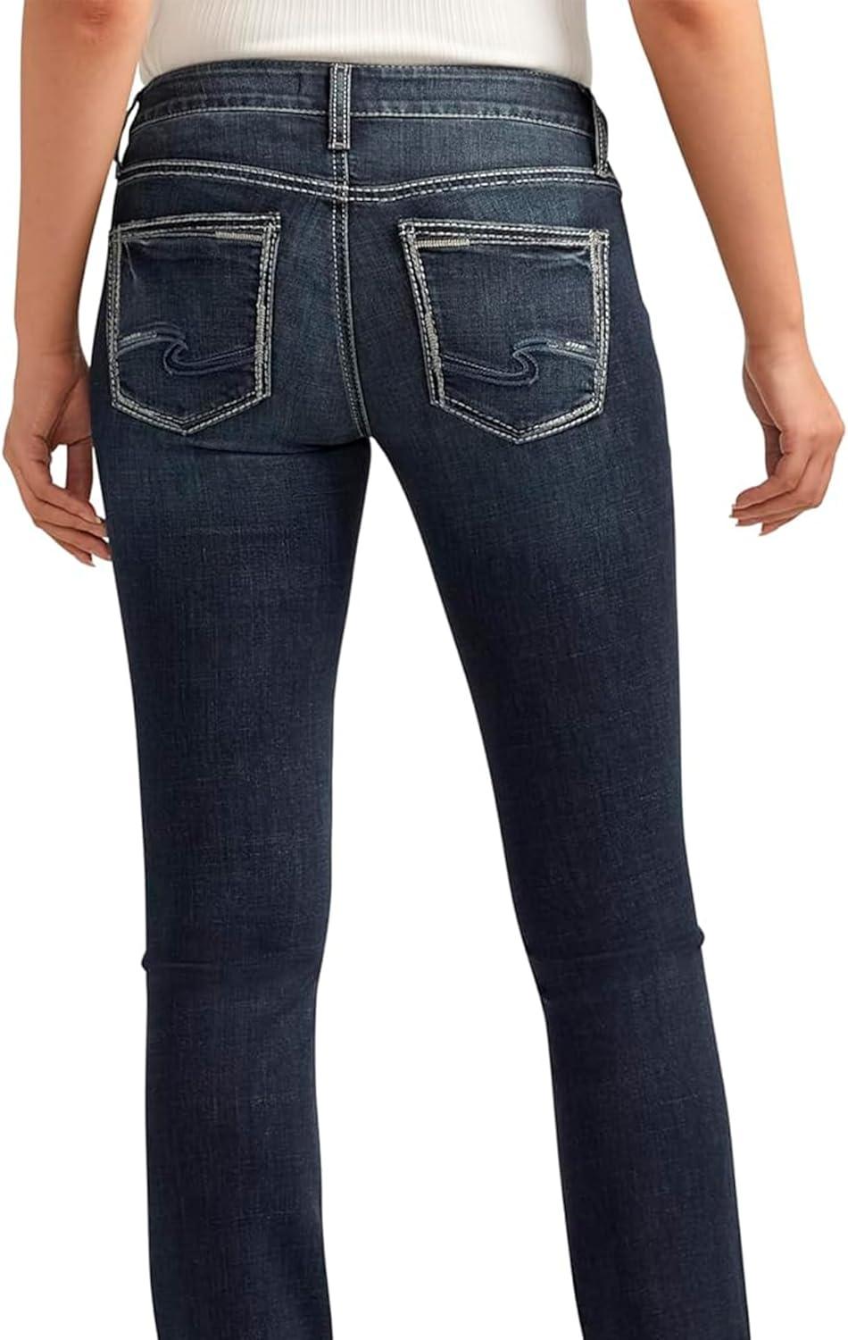 image:imageSilver Jeans Co Womens Britt Low Rise Curvy Fit Straight Leg Jeans LegacyIndigo