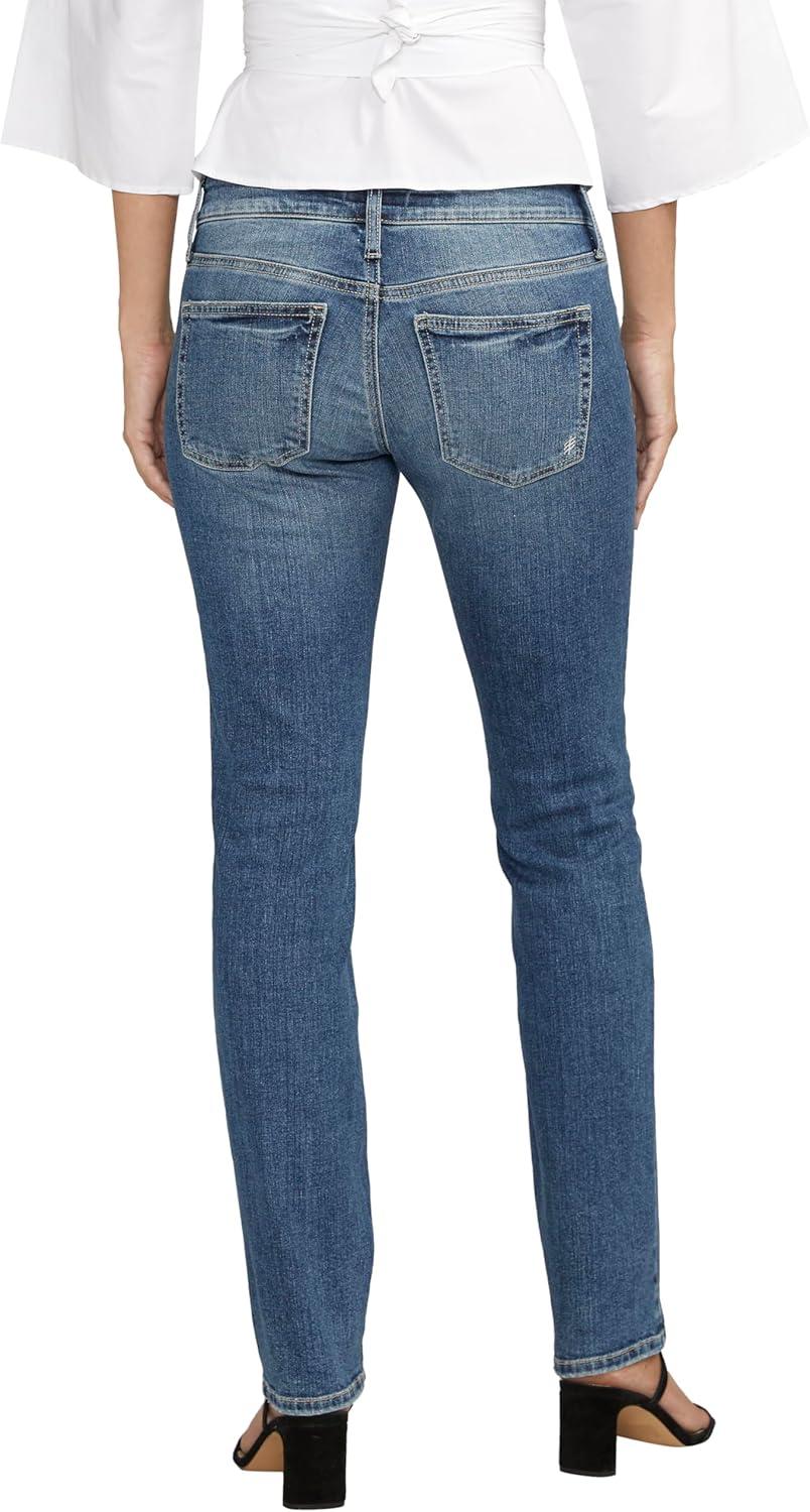 image:imageSilver Jeans Co Womens Britt Low Rise Curvy Fit Straight Leg Jeans LegacyMed Wash Ekc204