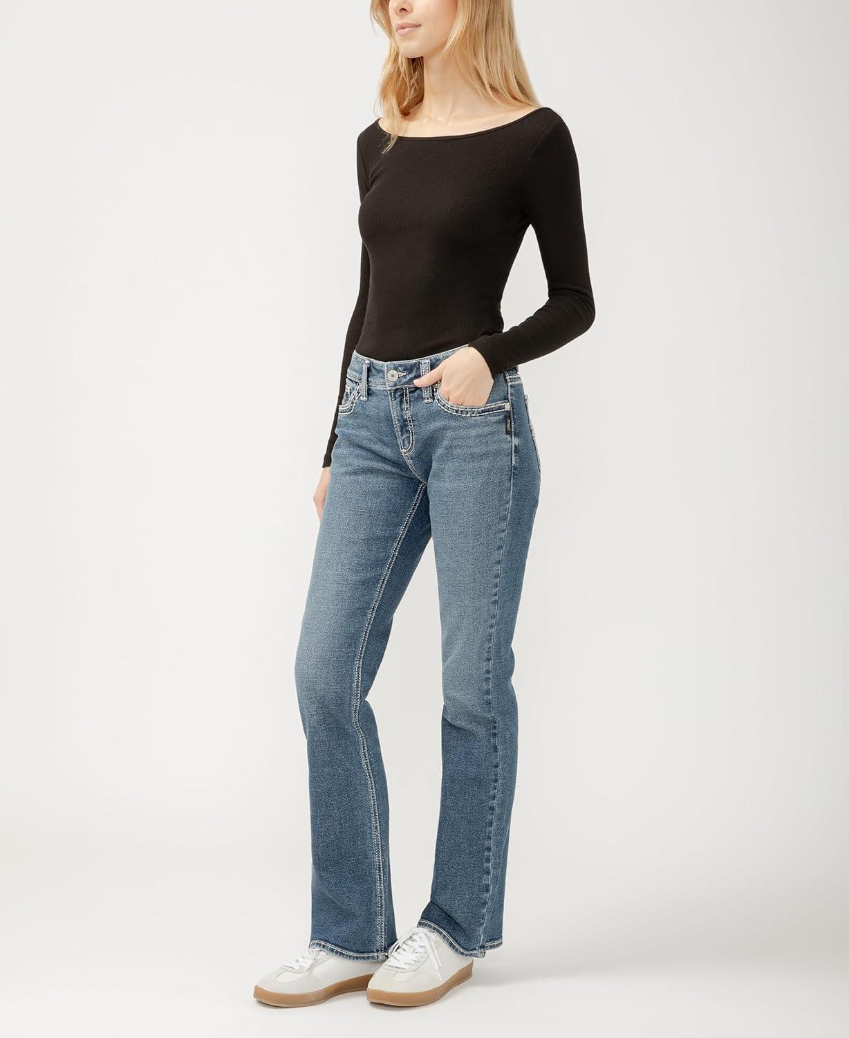 image:imageSilver Jeans Co Womens Elyse Mid Rise Bootcut JeansSherbrook