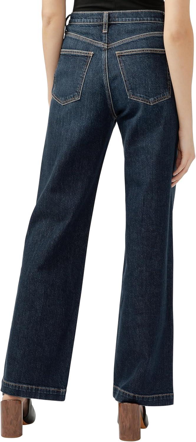 image:imageSilver Jeans Co Womens Highly Desirable High Rise Trouser Leg JeansDark Indigo