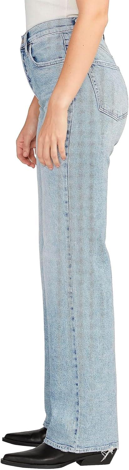 image:imageSilver Jeans Co Womens Highly Desirable High Rise Trouser Leg JeansMed Wash Acs212
